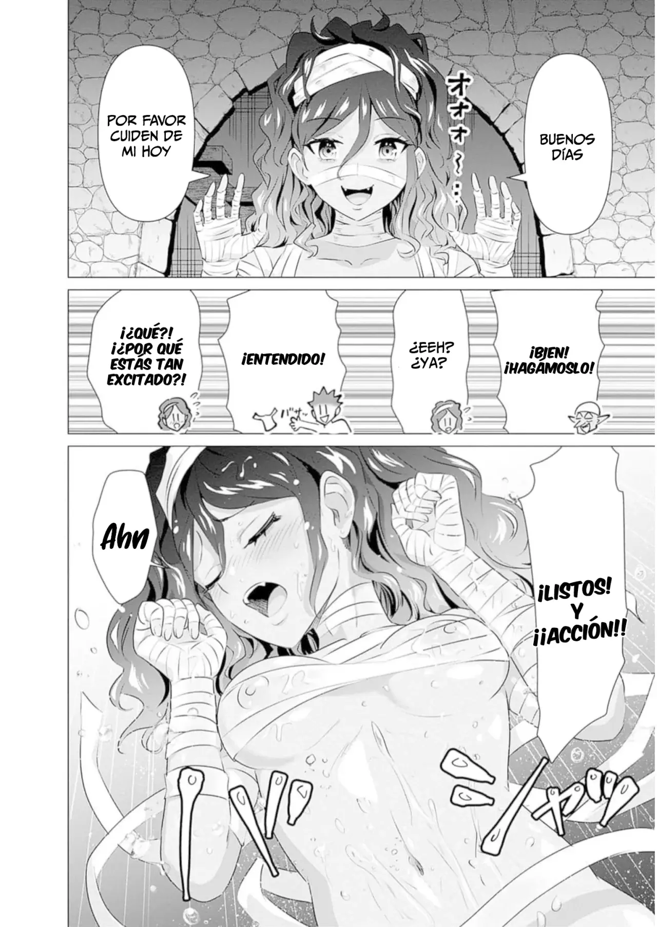 Isekai Pornstar ~Shiru danyuu ga isekai tensei shite ero chishiki furu katsuyo de musou danyuu ni naru hanashi Capitulo 26: Momia y la filmación habitual página 7