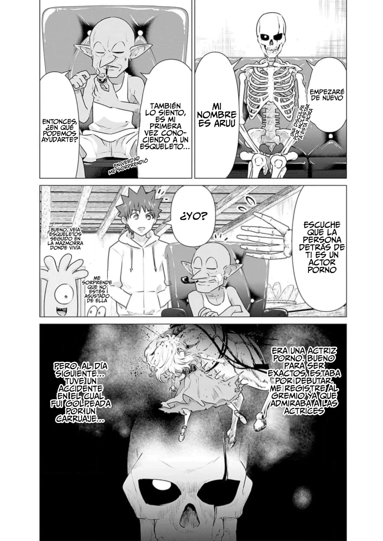 Isekai Pornstar ~Shiru danyuu ga isekai tensei shite ero chishiki furu katsuyo de musou danyuu ni naru hanashi Capitulo 27: La solicitud de un esqueleto 1 página 5
