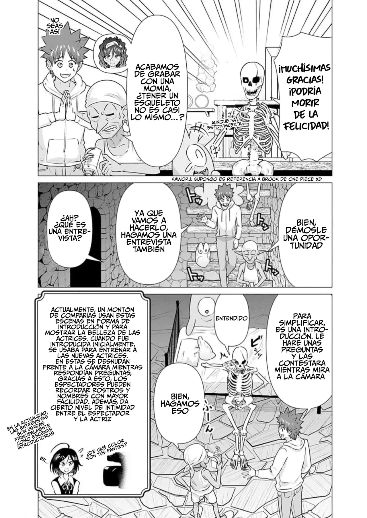 Isekai Pornstar ~Shiru danyuu ga isekai tensei shite ero chishiki furu katsuyo de musou danyuu ni naru hanashi Capitulo 27: La solicitud de un esqueleto 1 página 7