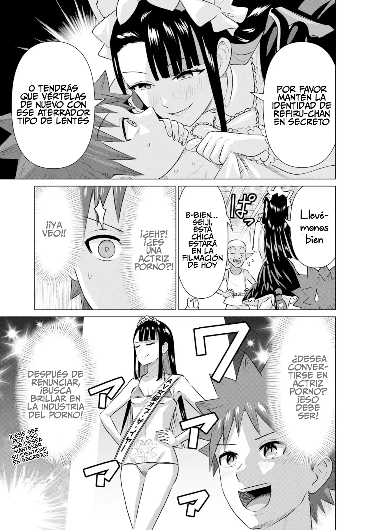 Isekai Pornstar ~Shiru danyuu ga isekai tensei shite ero chishiki furu katsuyo de musou danyuu ni naru hanashi Capitulo 32: La magnífica asistente de la Orden de Caballería ¡¿cambia de trabajo?! página 8