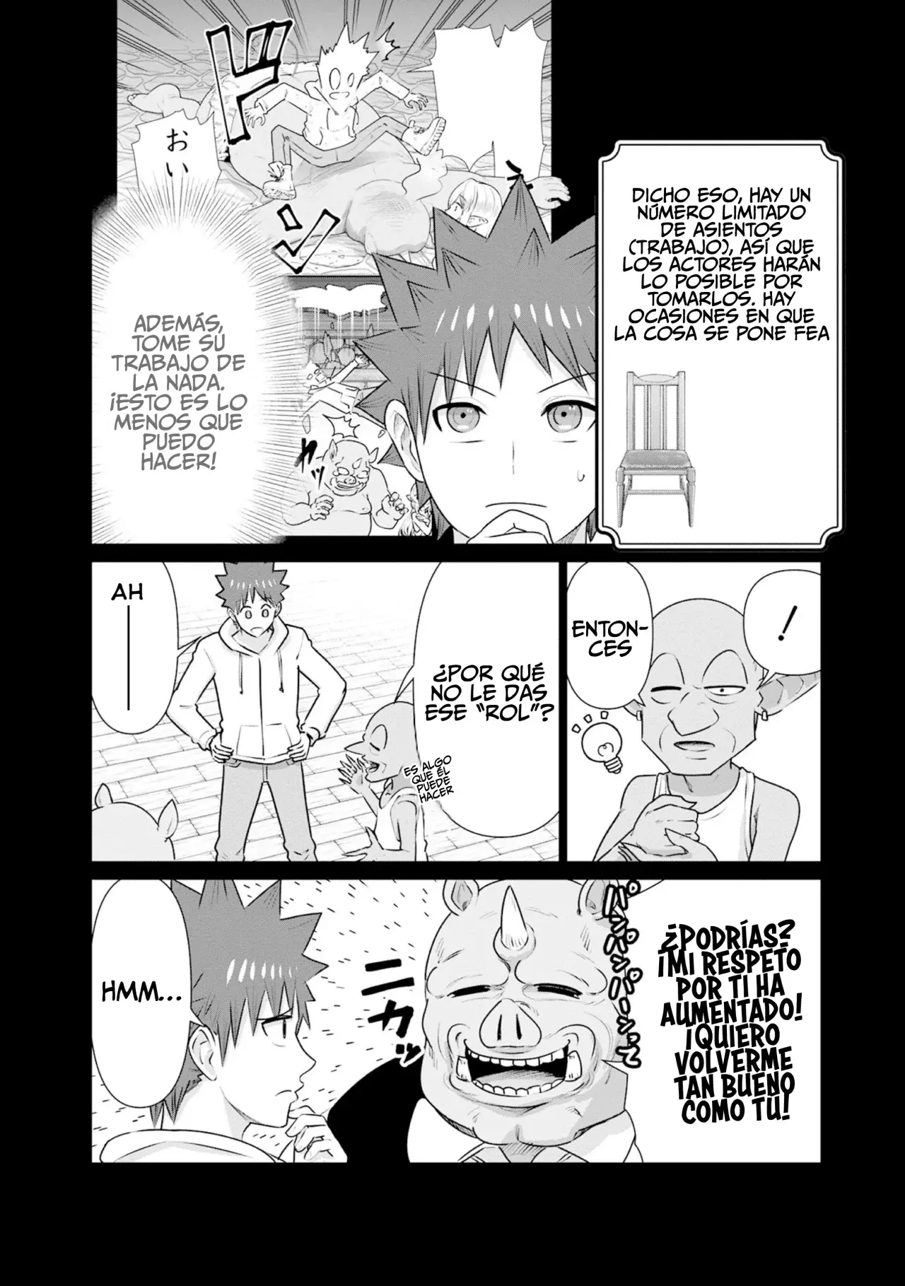 Isekai Pornstar ~Shiru danyuu ga isekai tensei shite ero chishiki furu katsuyo de musou danyuu ni naru hanashi Capitulo 33: La asistente de la Orden de Caballería y el actor orco página 5