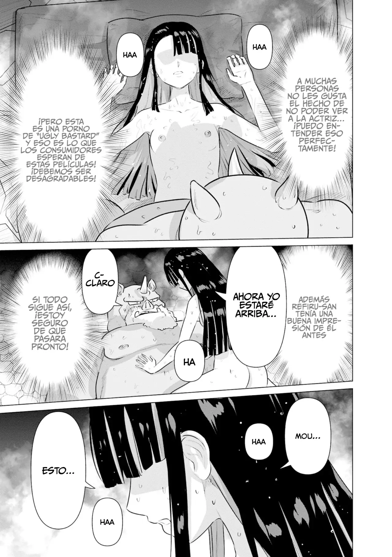 Isekai Pornstar ~Shiru danyuu ga isekai tensei shite ero chishiki furu katsuyo de musou danyuu ni naru hanashi Capitulo 34: La asistente de la Orden de Caballería y el actor orco 2 página 14