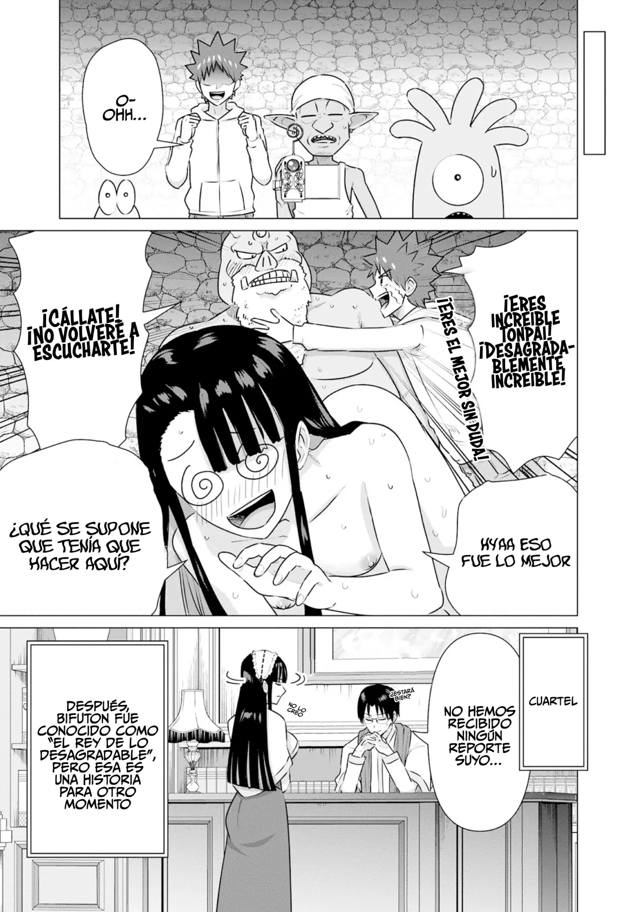 Isekai Pornstar ~Shiru danyuu ga isekai tensei shite ero chishiki furu katsuyo de musou danyuu ni naru hanashi Capitulo 34: La asistente de la Orden de Caballería y el actor orco 2 página 16
