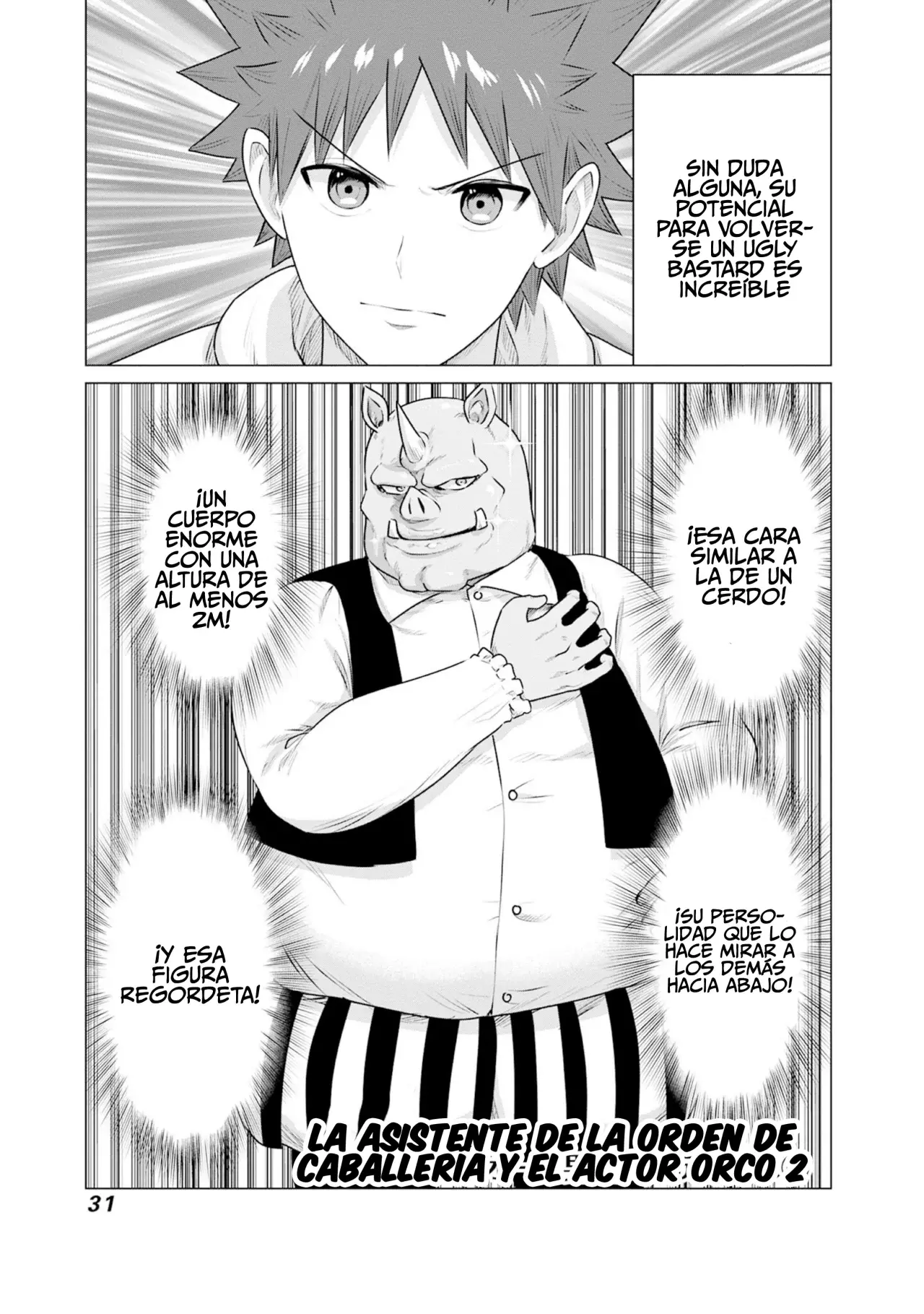 Isekai Pornstar ~Shiru danyuu ga isekai tensei shite ero chishiki furu katsuyo de musou danyuu ni naru hanashi Capitulo 34: La asistente de la Orden de Caballería y el actor orco 2 página 2