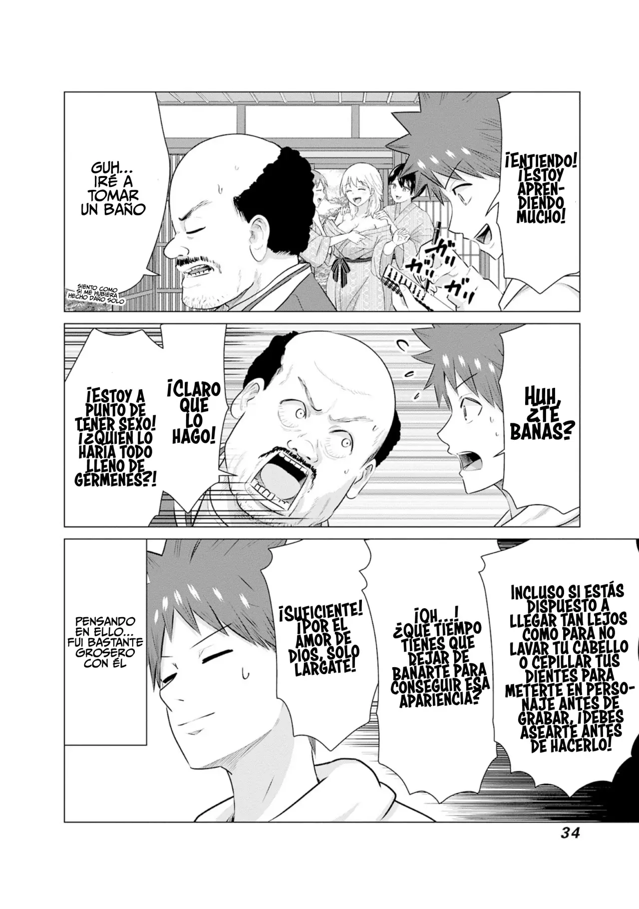 Isekai Pornstar ~Shiru danyuu ga isekai tensei shite ero chishiki furu katsuyo de musou danyuu ni naru hanashi Capitulo 34: La asistente de la Orden de Caballería y el actor orco 2 página 5