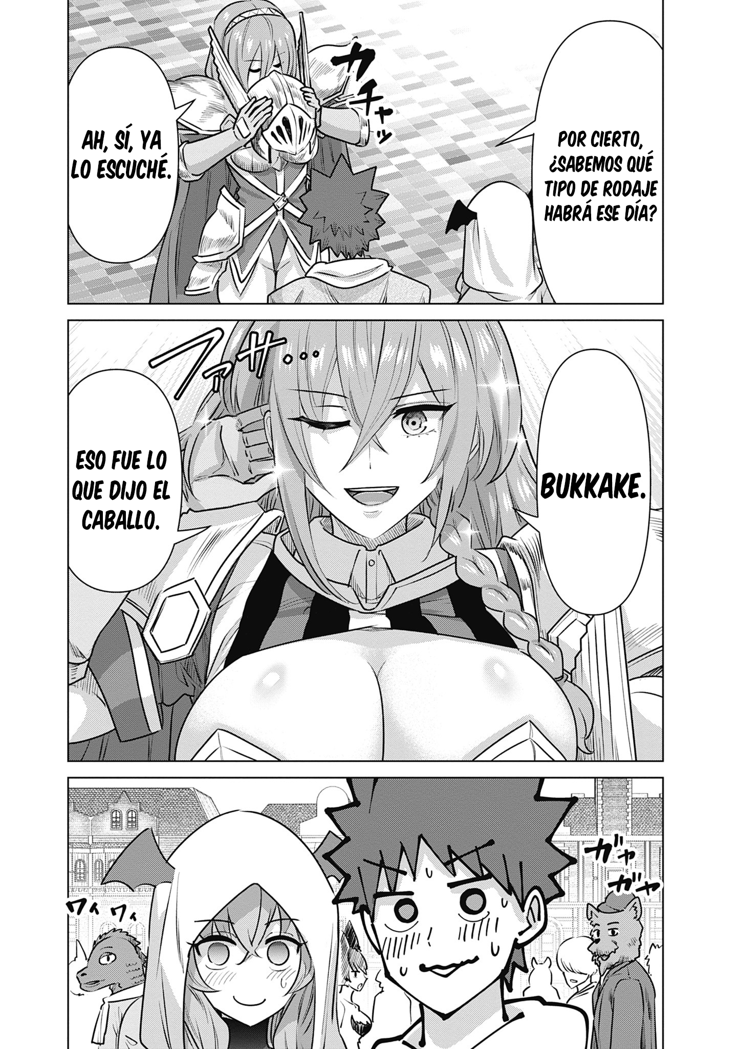 Isekai Pornstar ~Shiru danyuu ga isekai tensei shite ero chishiki furu katsuyo de musou danyuu ni naru hanashi Capitulo 56 página 8