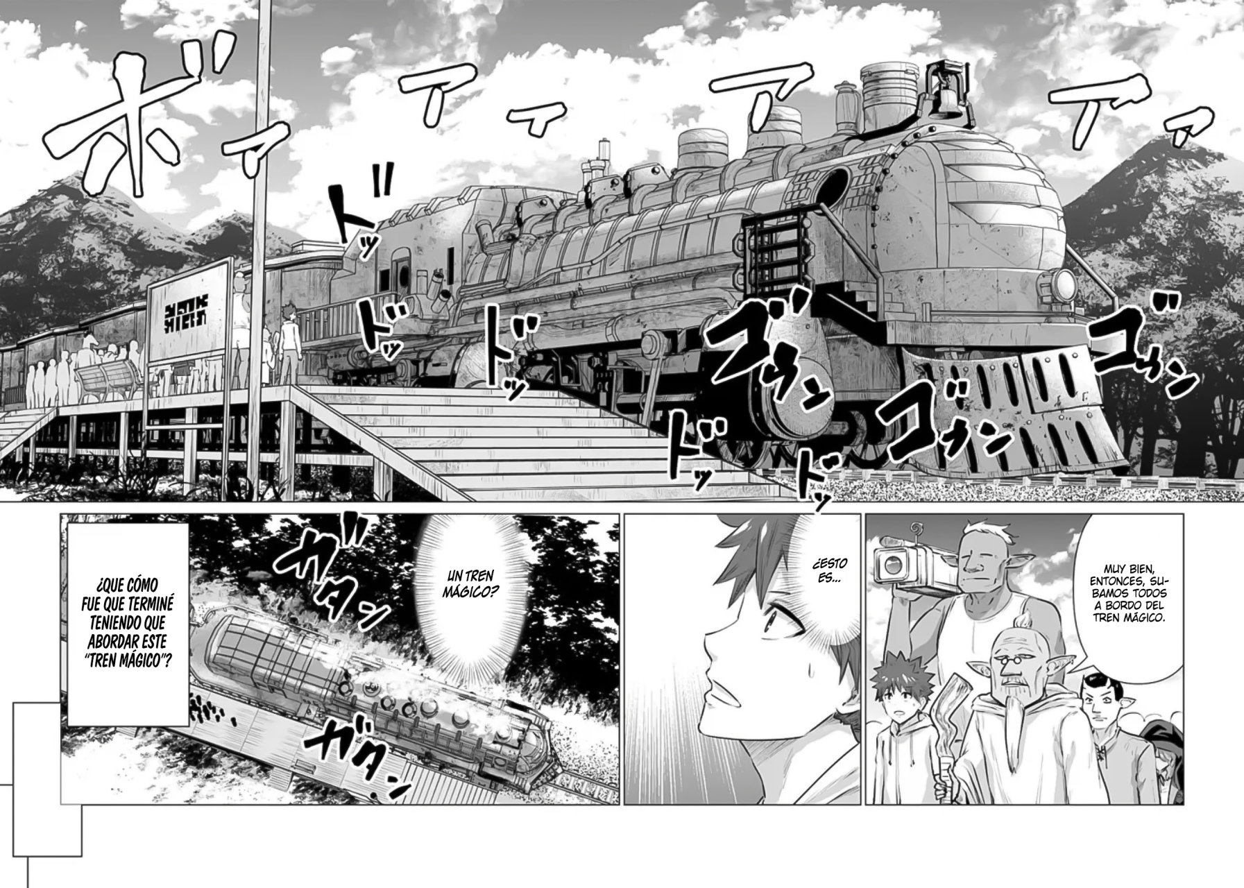 Isekai Pornstar ~Shiru danyuu ga isekai tensei shite ero chishiki furu katsuyo de musou danyuu ni naru hanashi Capitulo 7: El tren mágico y el viejo director zorgain página 4