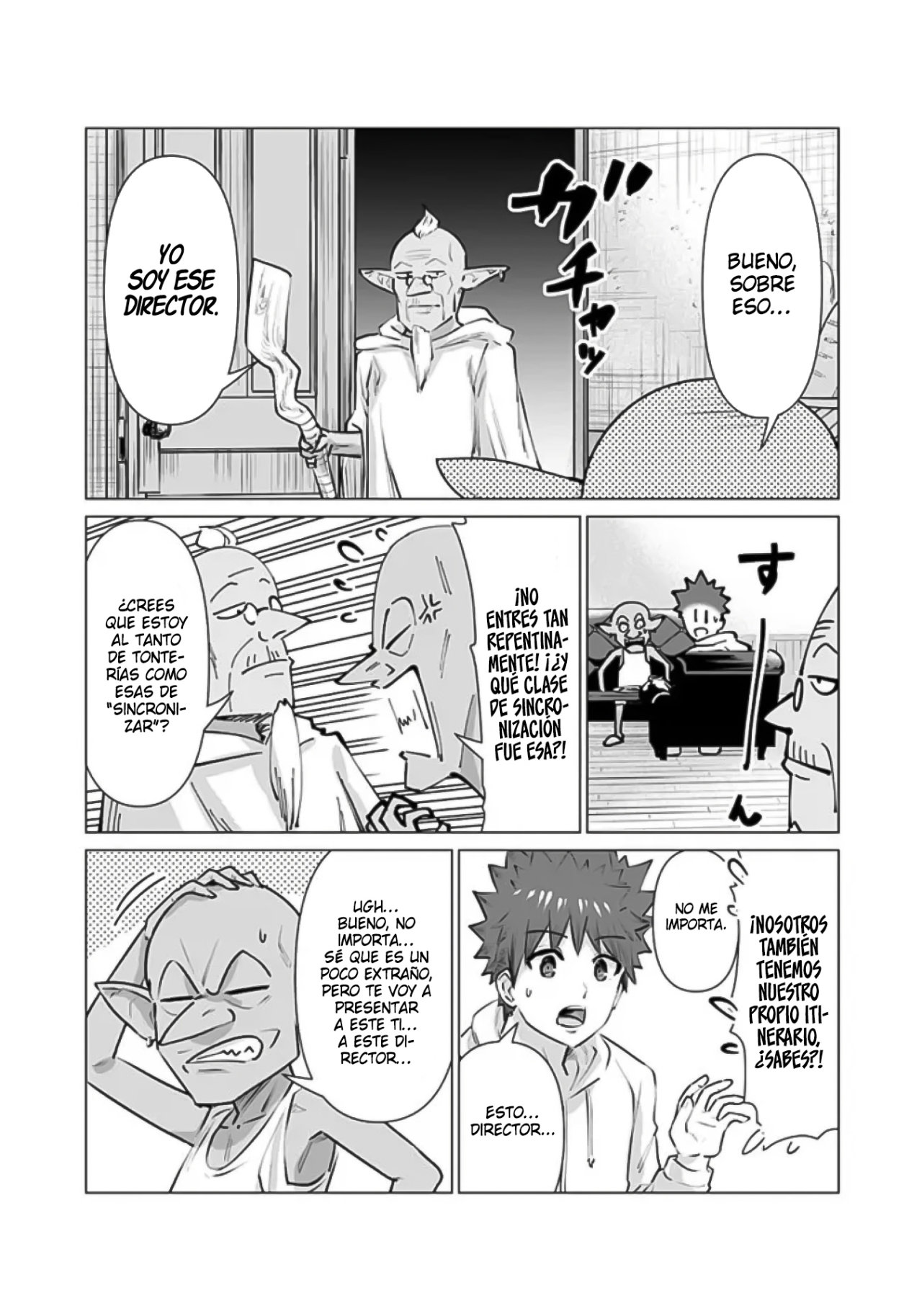 Isekai Pornstar ~Shiru danyuu ga isekai tensei shite ero chishiki furu katsuyo de musou danyuu ni naru hanashi Capitulo 7: El tren mágico y el viejo director zorgain página 6