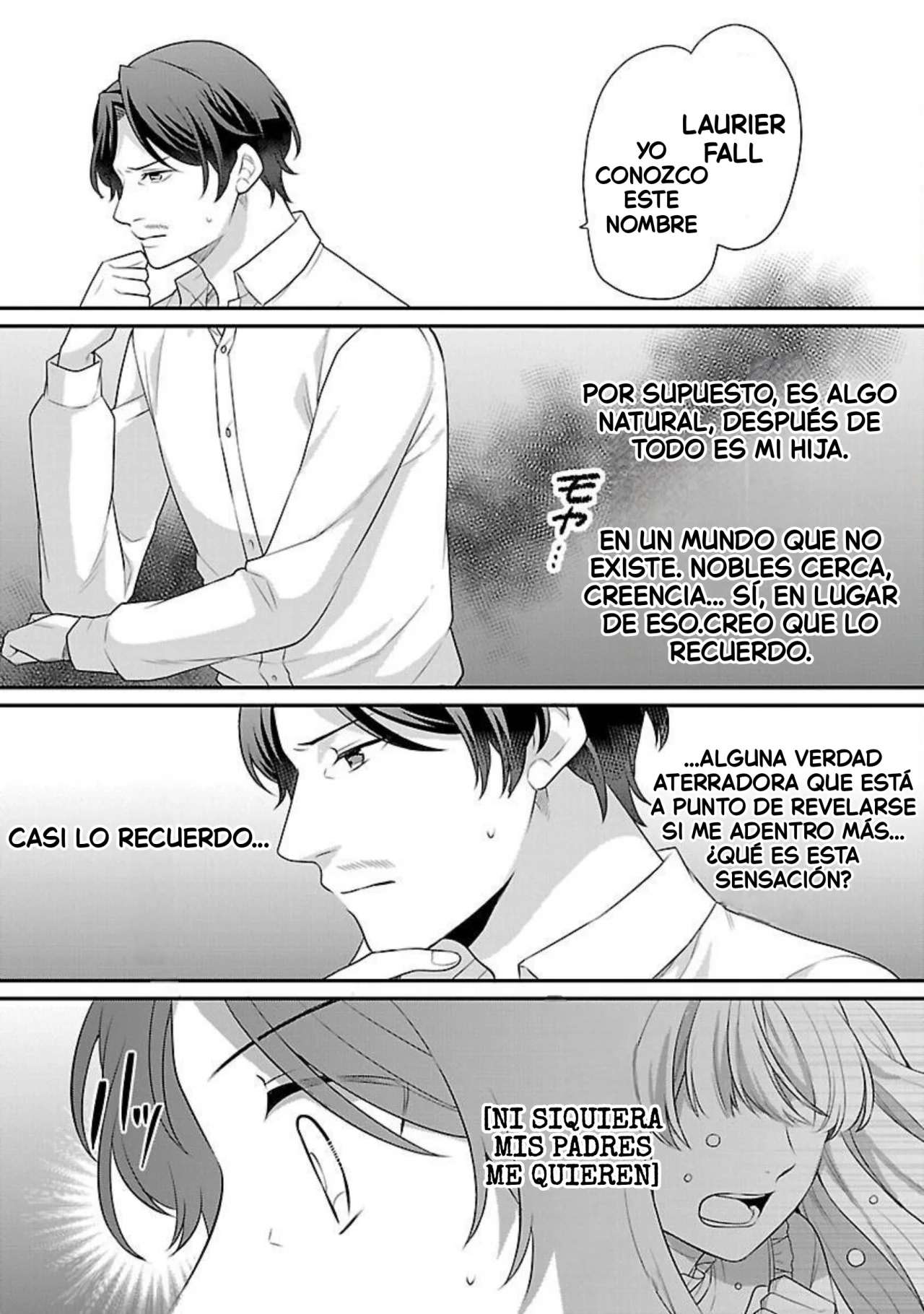Reencarné como el padre de una joven malvada, así que adoro a mi esposa y a mi hija. Capitulo 1 página 48