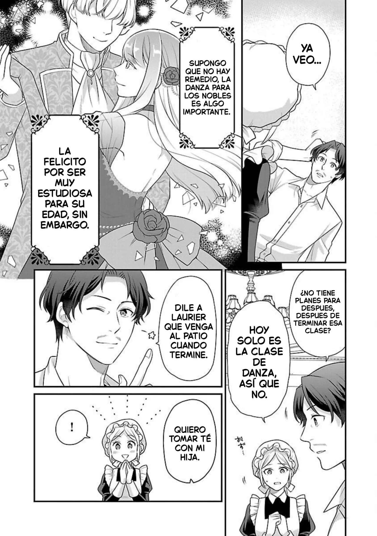 Reencarné como el padre de una joven malvada, así que adoro a mi esposa y a mi hija. Capitulo 2 página 13