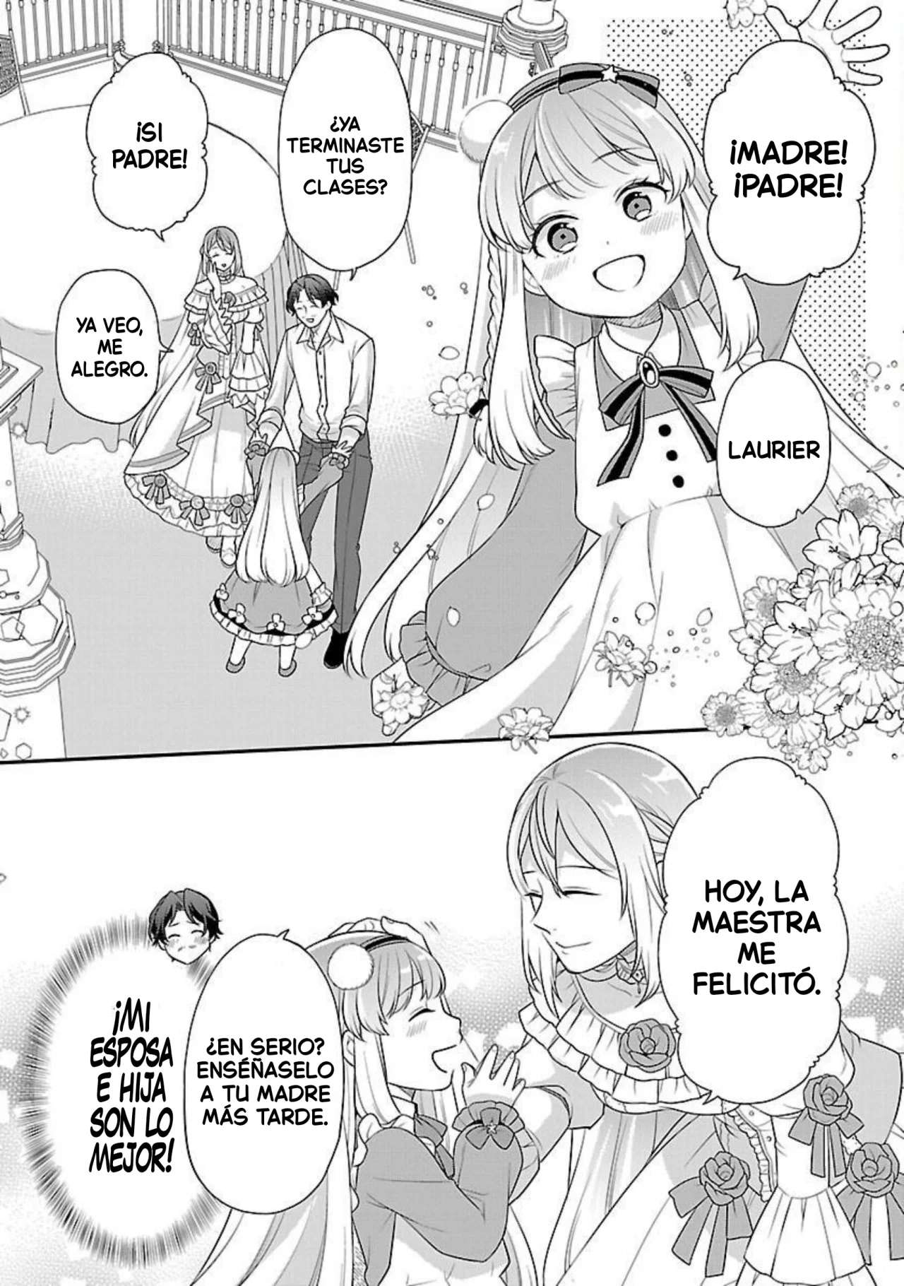 Reencarné como el padre de una joven malvada, así que adoro a mi esposa y a mi hija. Capitulo 2 página 20