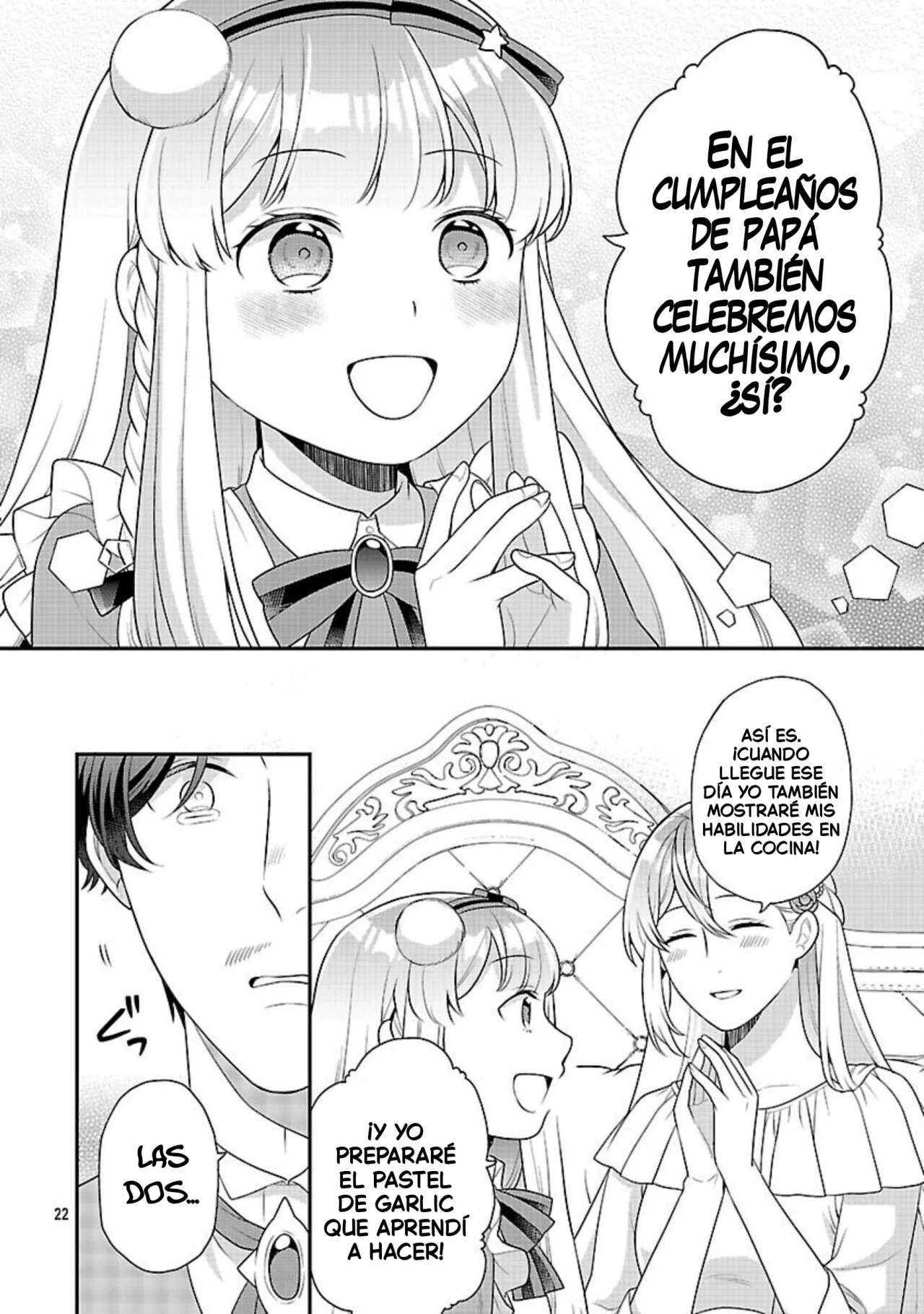 Reencarné como el padre de una joven malvada, así que adoro a mi esposa y a mi hija. Capitulo 8 página 24