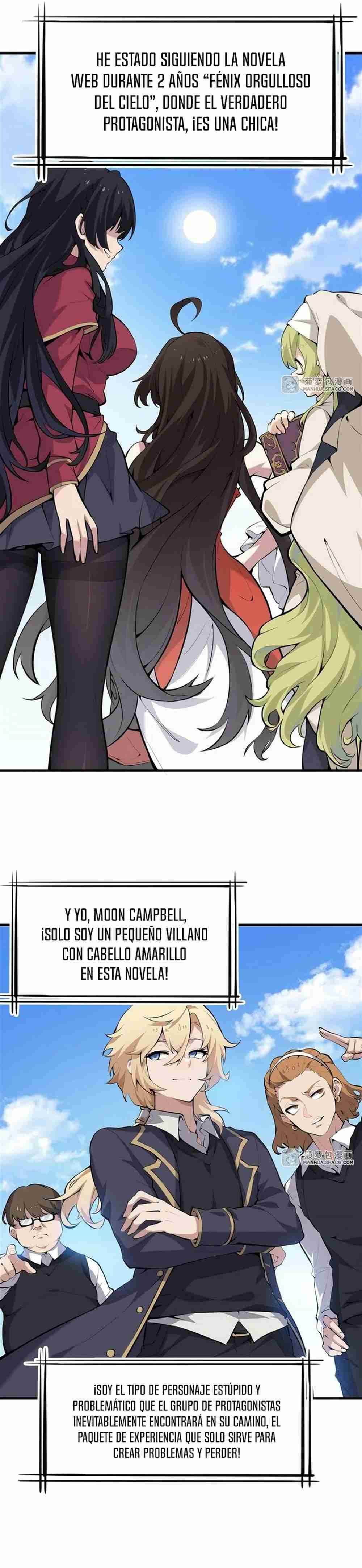 El villano rubio de la novela de la protagonista quiere ser feliz Capitulo 0 página 10