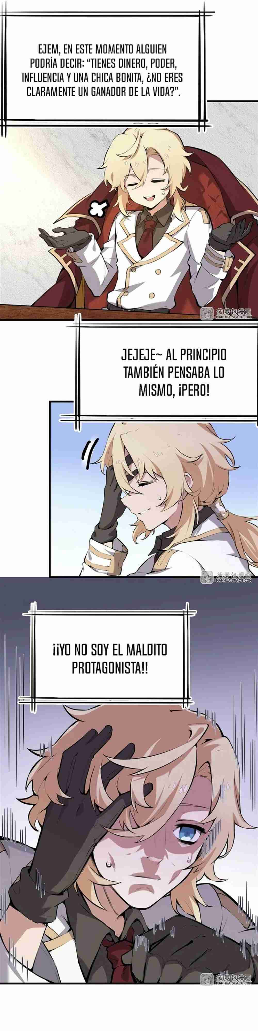 El villano rubio de la novela de la protagonista quiere ser feliz Capitulo 0 página 9