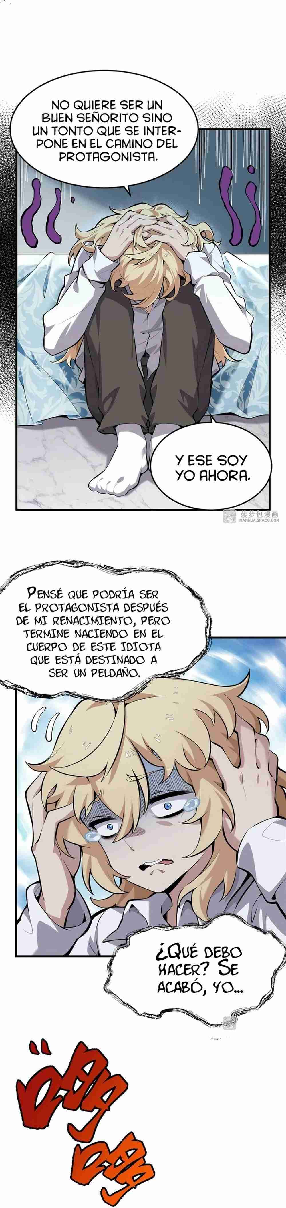 El villano rubio de la novela de la protagonista quiere ser feliz Capitulo 1 página 10