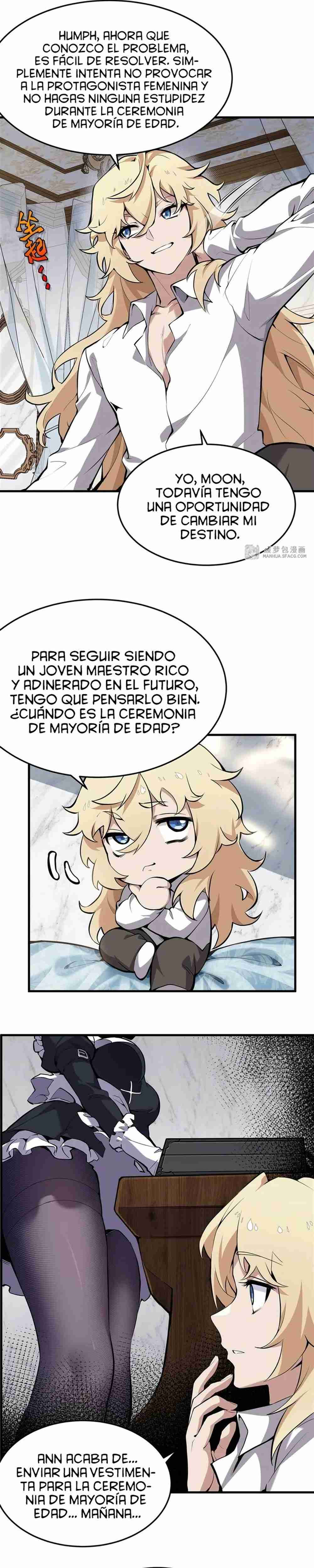 El villano rubio de la novela de la protagonista quiere ser feliz Capitulo 1 página 19