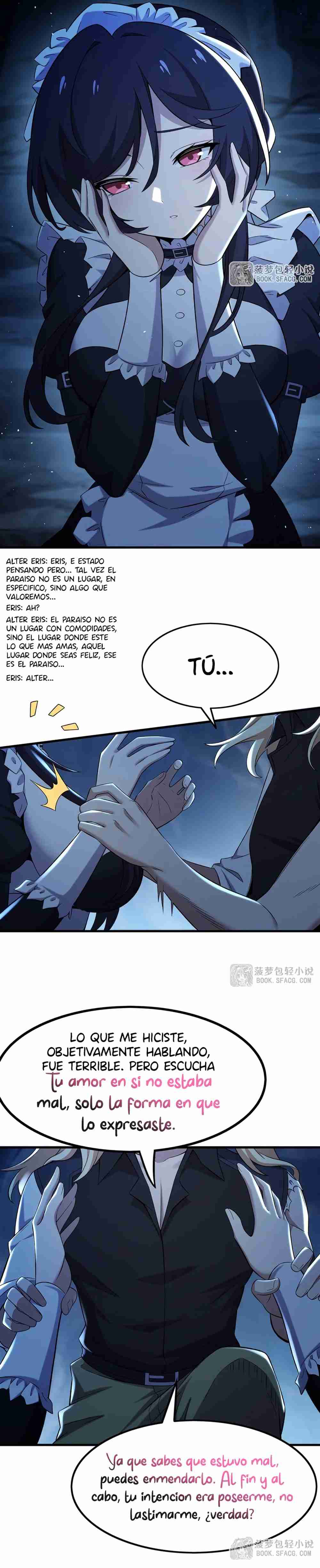 El villano rubio de la novela de la protagonista quiere ser feliz Capitulo 32 página 5