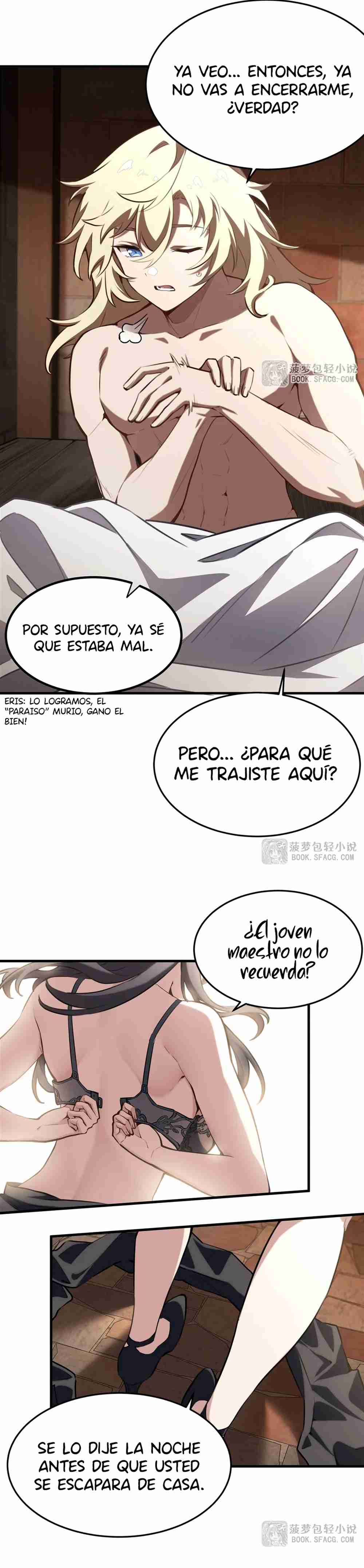 El villano rubio de la novela de la protagonista quiere ser feliz Capitulo 38 página 17