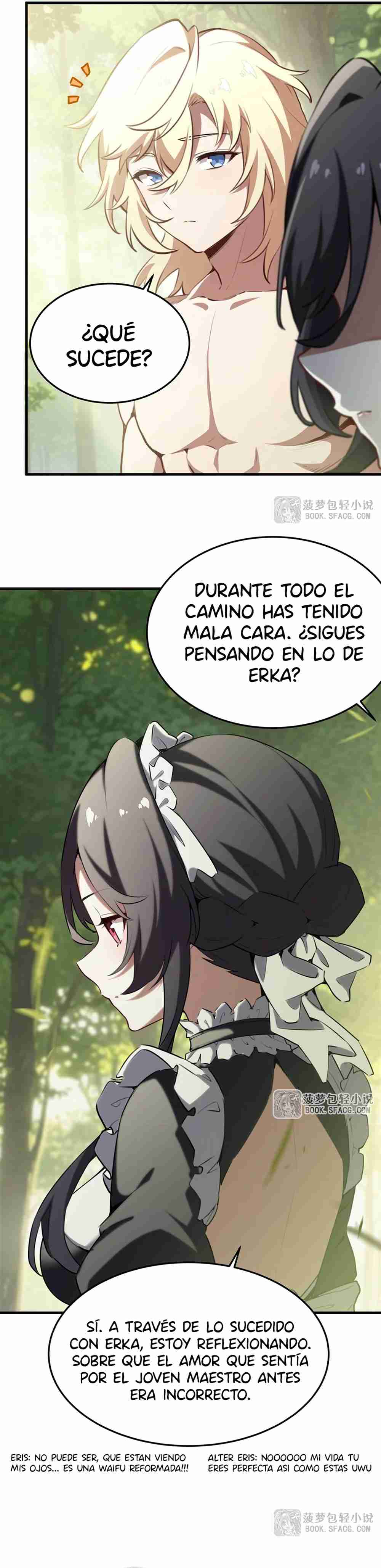 El villano rubio de la novela de la protagonista quiere ser feliz Capitulo 38 página 5