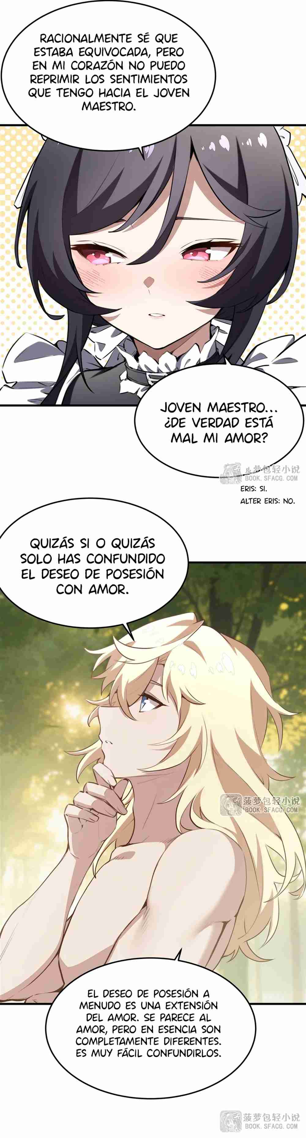 El villano rubio de la novela de la protagonista quiere ser feliz Capitulo 38 página 6