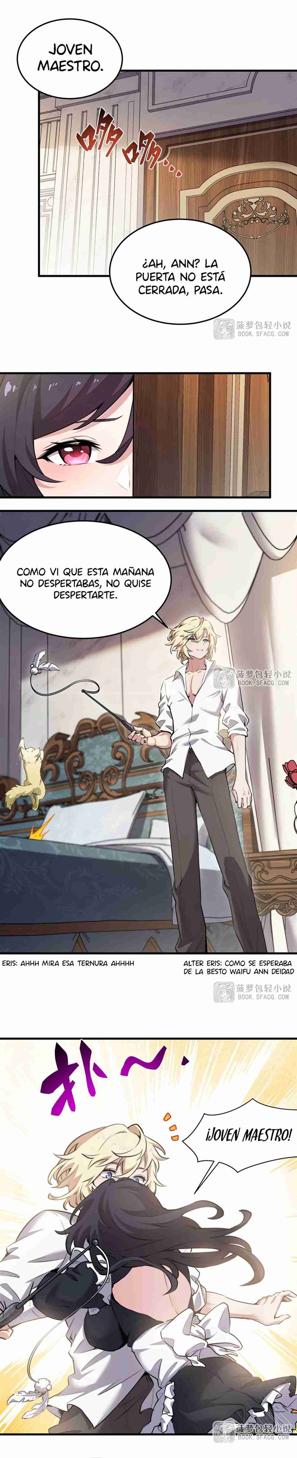 El villano rubio de la novela de la protagonista quiere ser feliz Capitulo 39 página 8