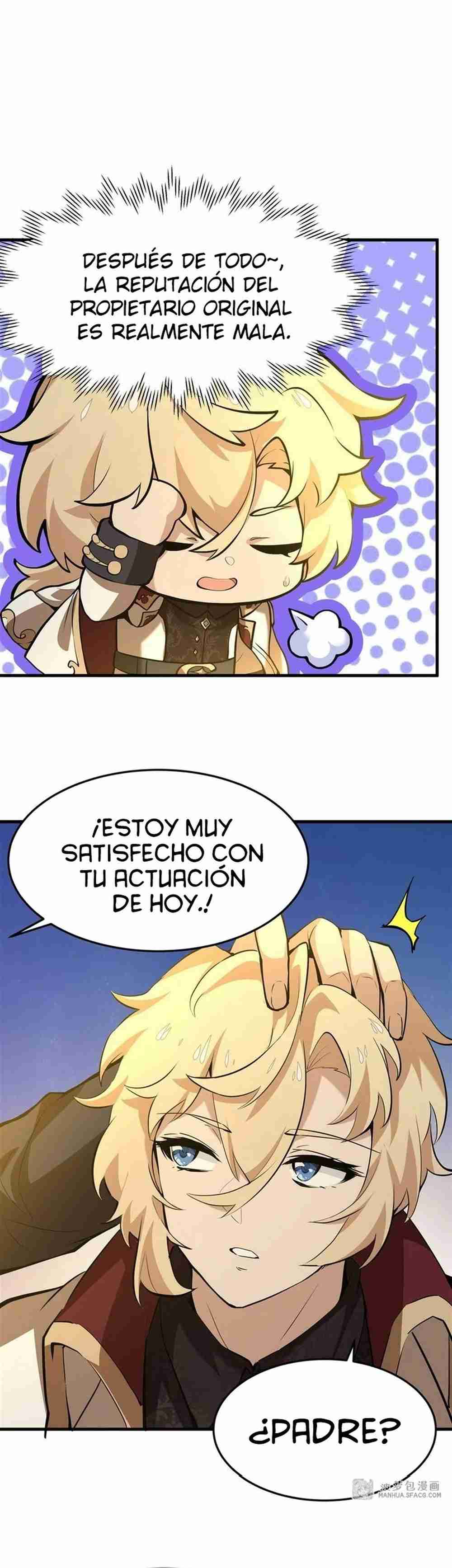 El villano rubio de la novela de la protagonista quiere ser feliz Capitulo 4 página 18