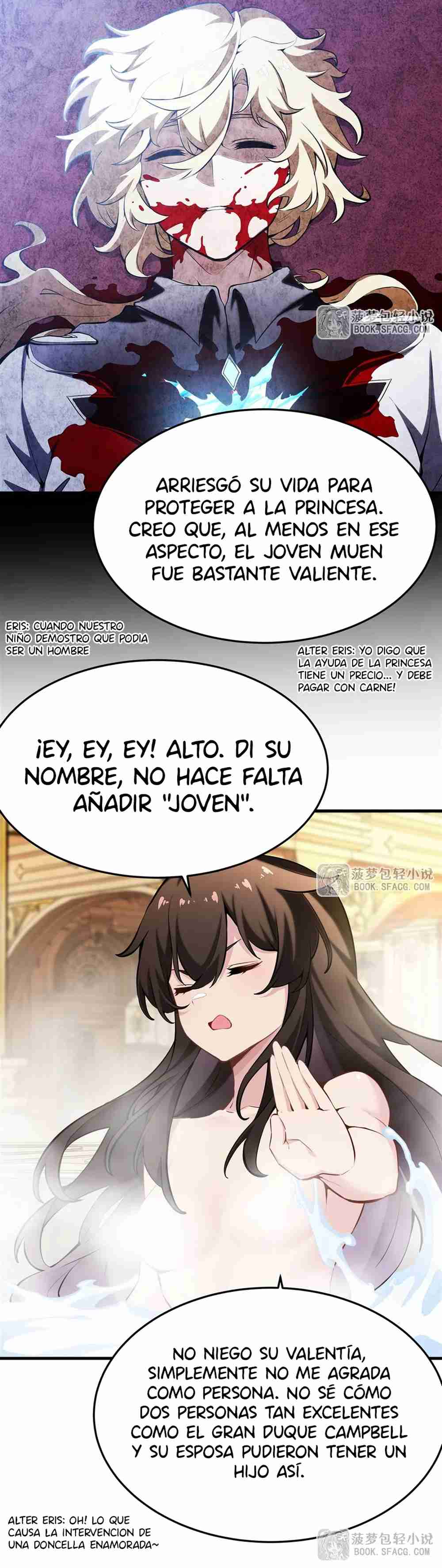 El villano rubio de la novela de la protagonista quiere ser feliz Capitulo 40 página 10