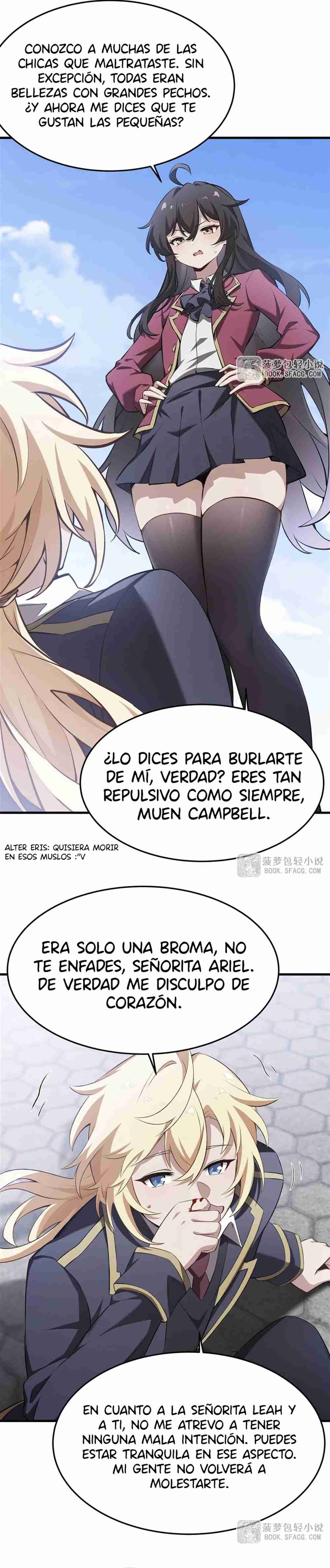 El villano rubio de la novela de la protagonista quiere ser feliz Capitulo 41 página 16