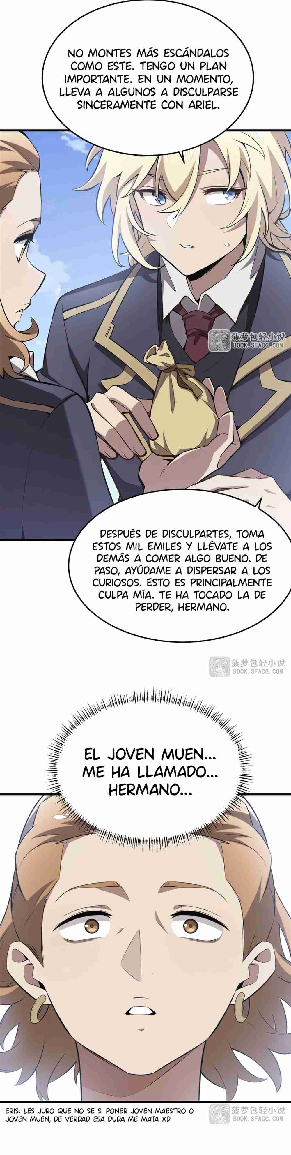 El villano rubio de la novela de la protagonista quiere ser feliz Capitulo 41 página 9