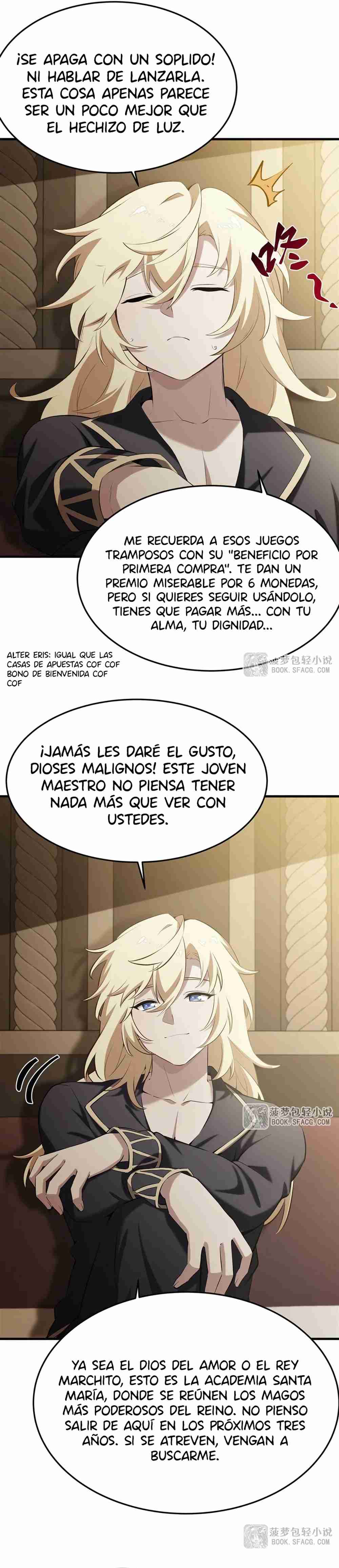El villano rubio de la novela de la protagonista quiere ser feliz Capitulo 43 página 3