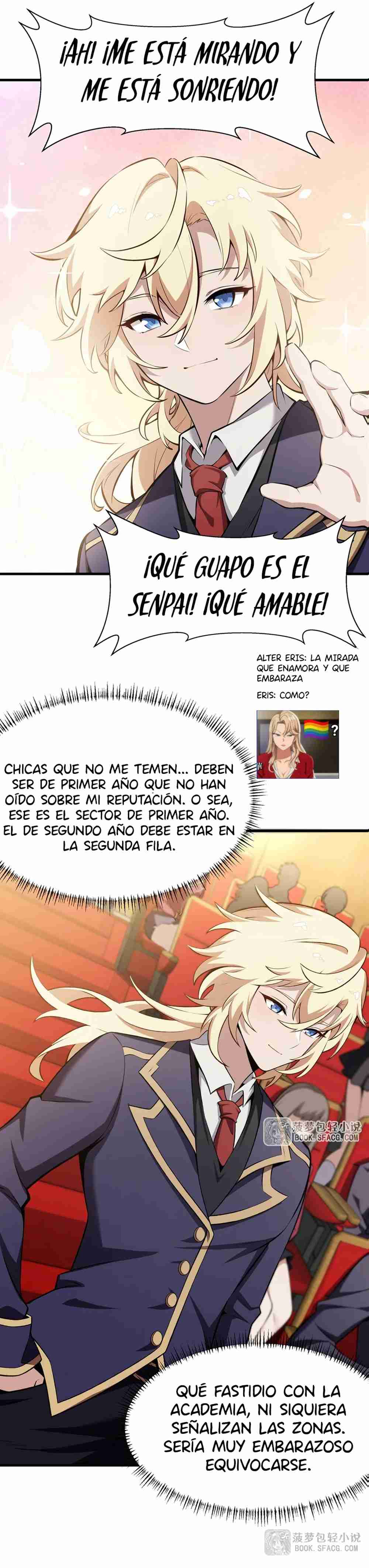 El villano rubio de la novela de la protagonista quiere ser feliz Capitulo 45 página 3