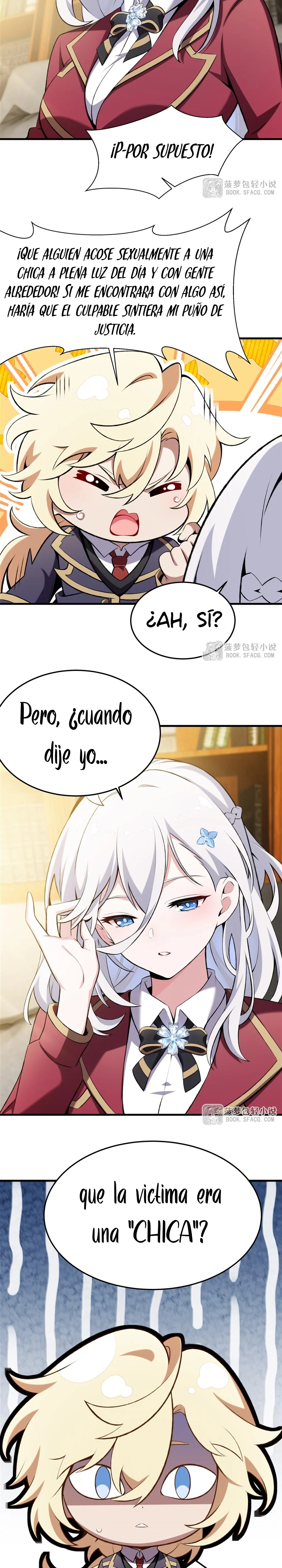 El villano rubio de la novela de la protagonista quiere ser feliz Capitulo 49 página 7