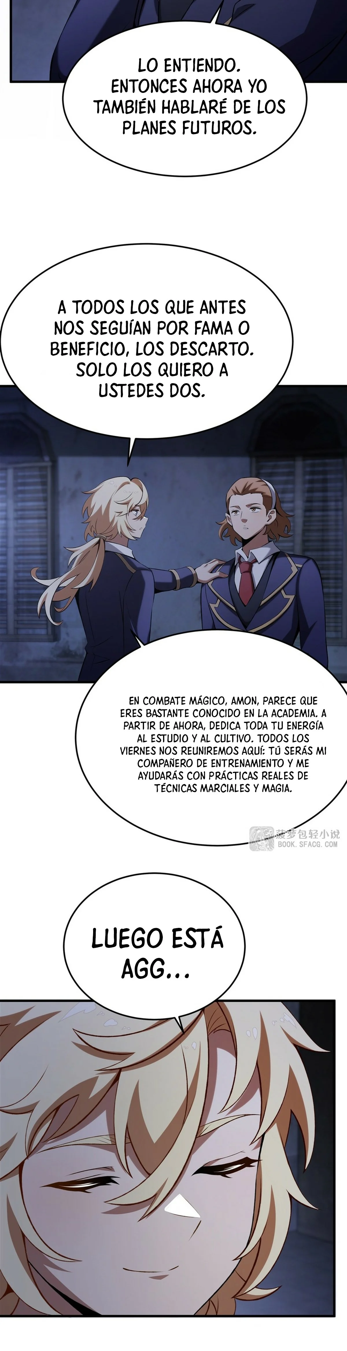 El villano rubio de la novela de la protagonista quiere ser feliz Capitulo 50 página 18