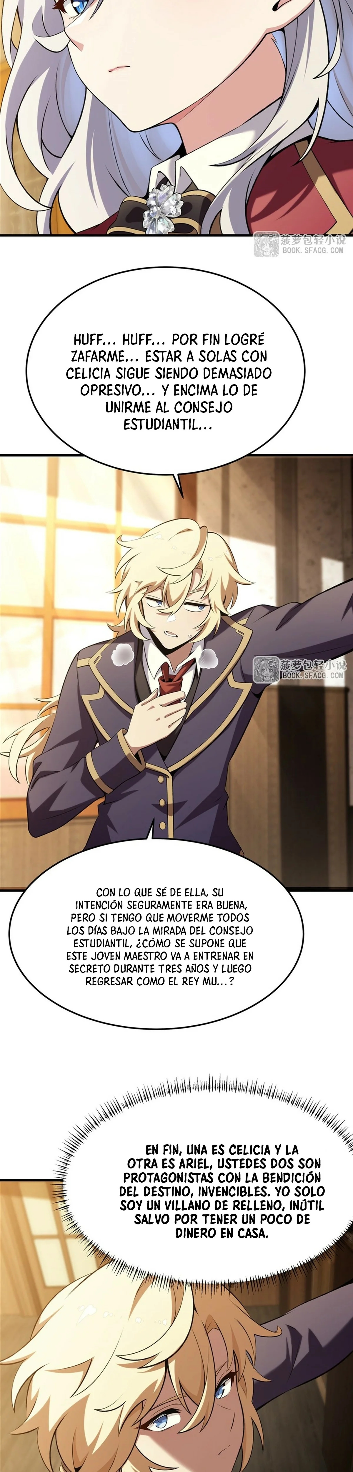 El villano rubio de la novela de la protagonista quiere ser feliz Capitulo 50 página 4