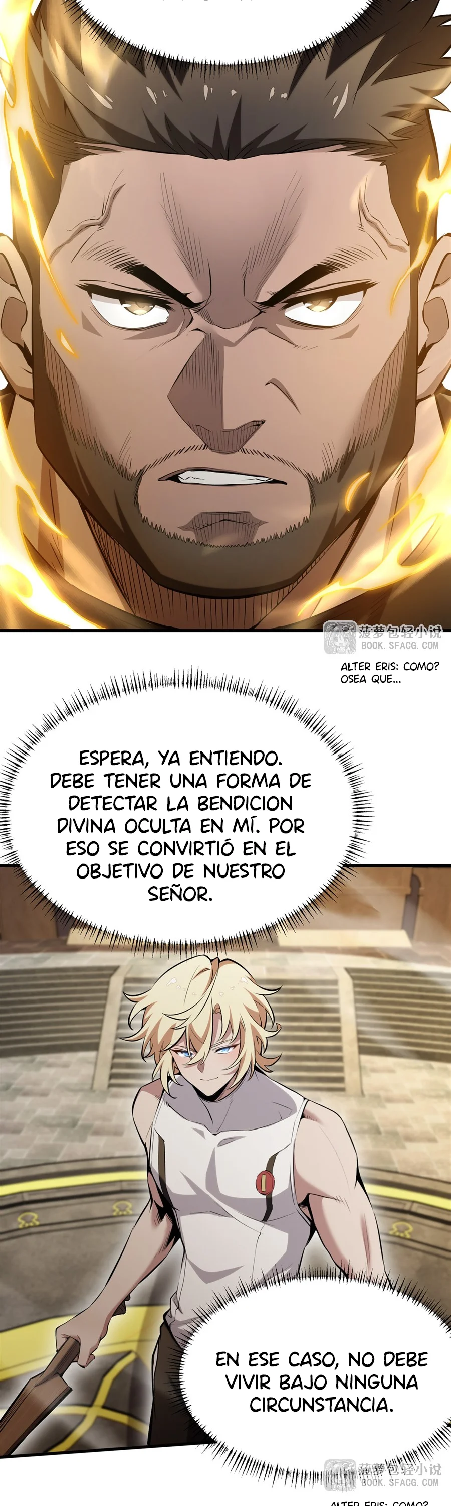 El villano rubio de la novela de la protagonista quiere ser feliz Capitulo 53 página 3