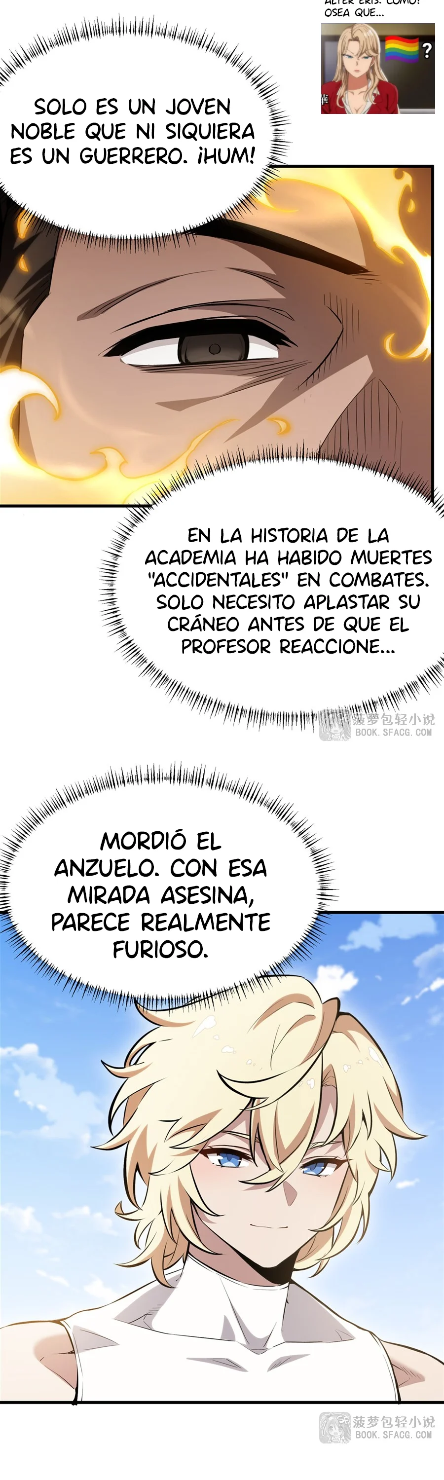 El villano rubio de la novela de la protagonista quiere ser feliz Capitulo 53 página 4