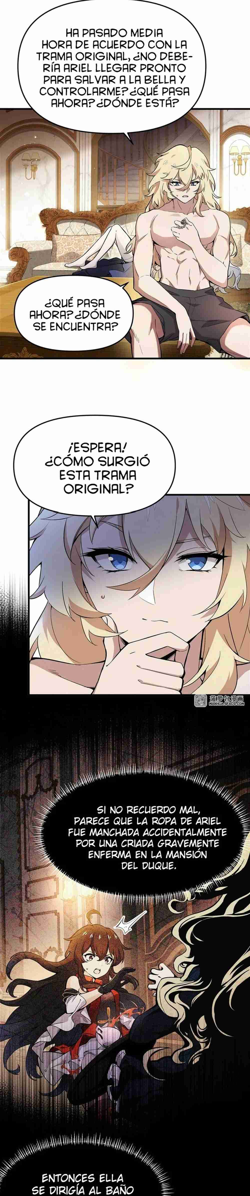 El villano rubio de la novela de la protagonista quiere ser feliz Capitulo 7 página 2