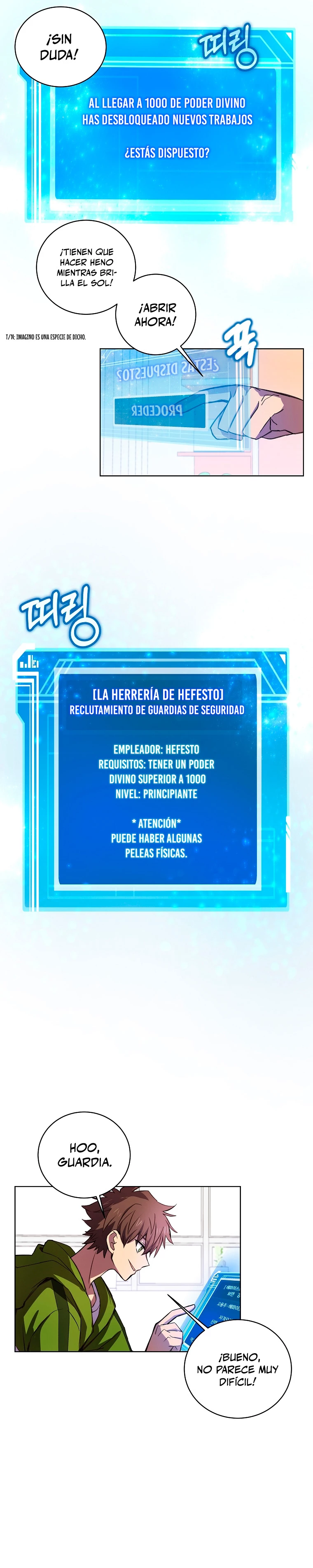 Me convertí en empleado a tiempo parcial para los  Dioses Capitulo 9 página 7