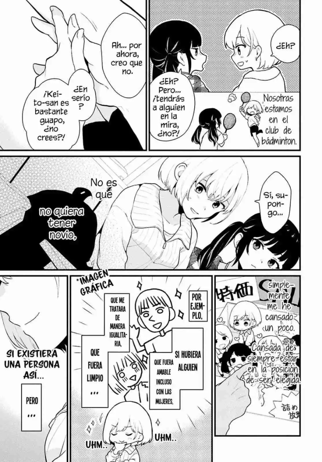 ¿Pensaste que podrias vivir una vida normal en un mundo con una proporcion de 1 hombre por cada 5 mujeres? Cuando las chicas con emociones intensas juegan con un chico desprevenido Capitulo 1 página 22