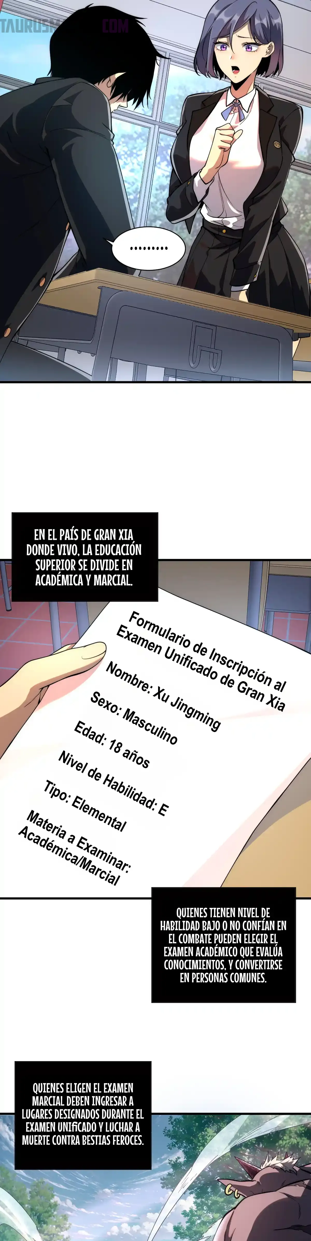 Despertar del guerrero del Rayo Clase SSS Capitulo 1 página 10