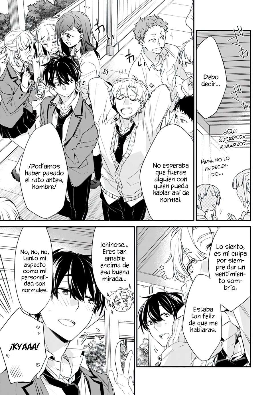 Osananajimi Kanojo no Morahara ga Hidoi n de Zetsuen Sengen Shite Yatta: Jibun Rashiku Ikiru Koto ni Shitara, Naze ka Tonari no Seki no Kakure Bishoujo kara Kokuhaku Sareta Capitulo 1 página 34
