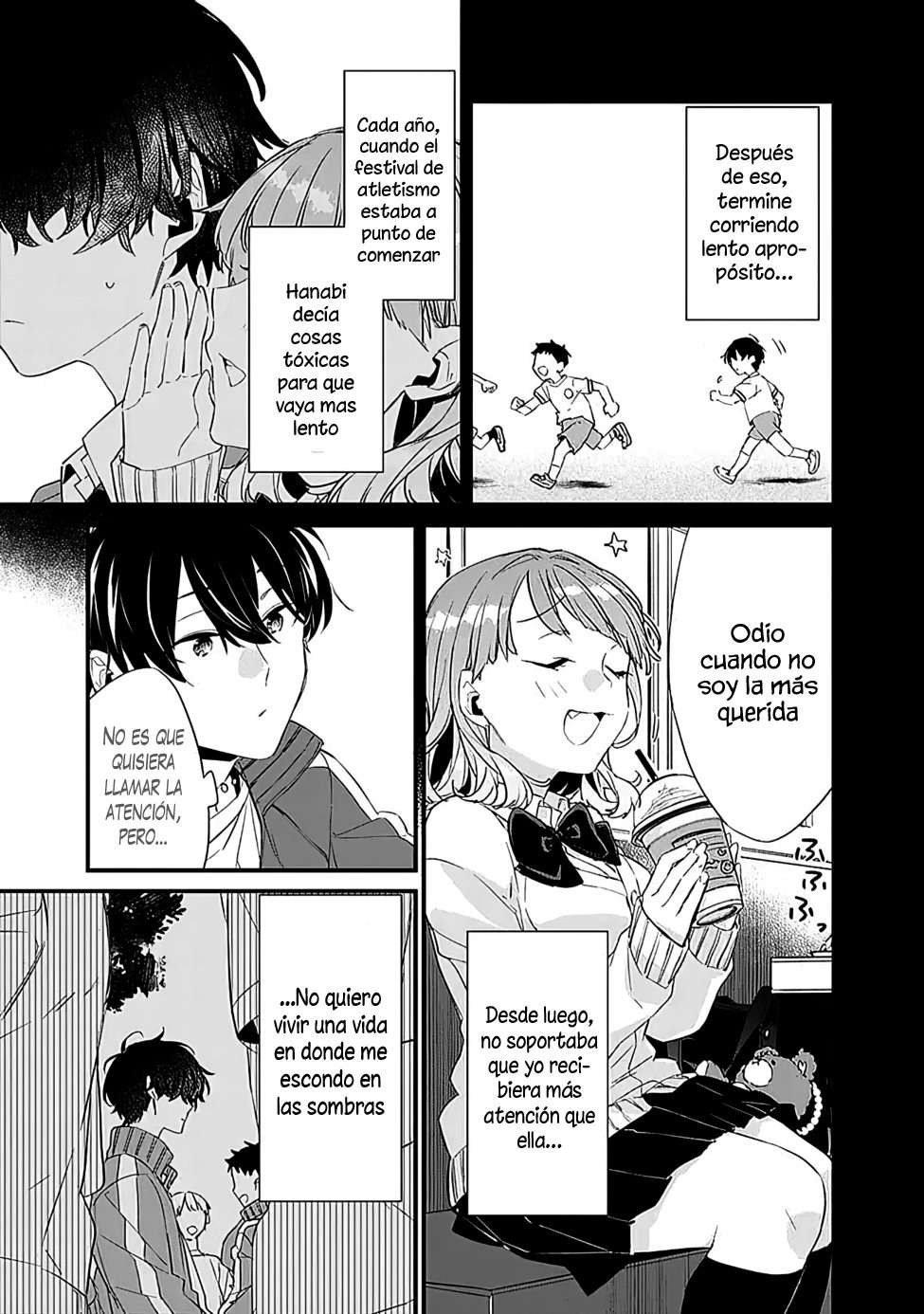 Osananajimi Kanojo no Morahara ga Hidoi n de Zetsuen Sengen Shite Yatta: Jibun Rashiku Ikiru Koto ni Shitara, Naze ka Tonari no Seki no Kakure Bishoujo kara Kokuhaku Sareta Capitulo 3.1 página 8