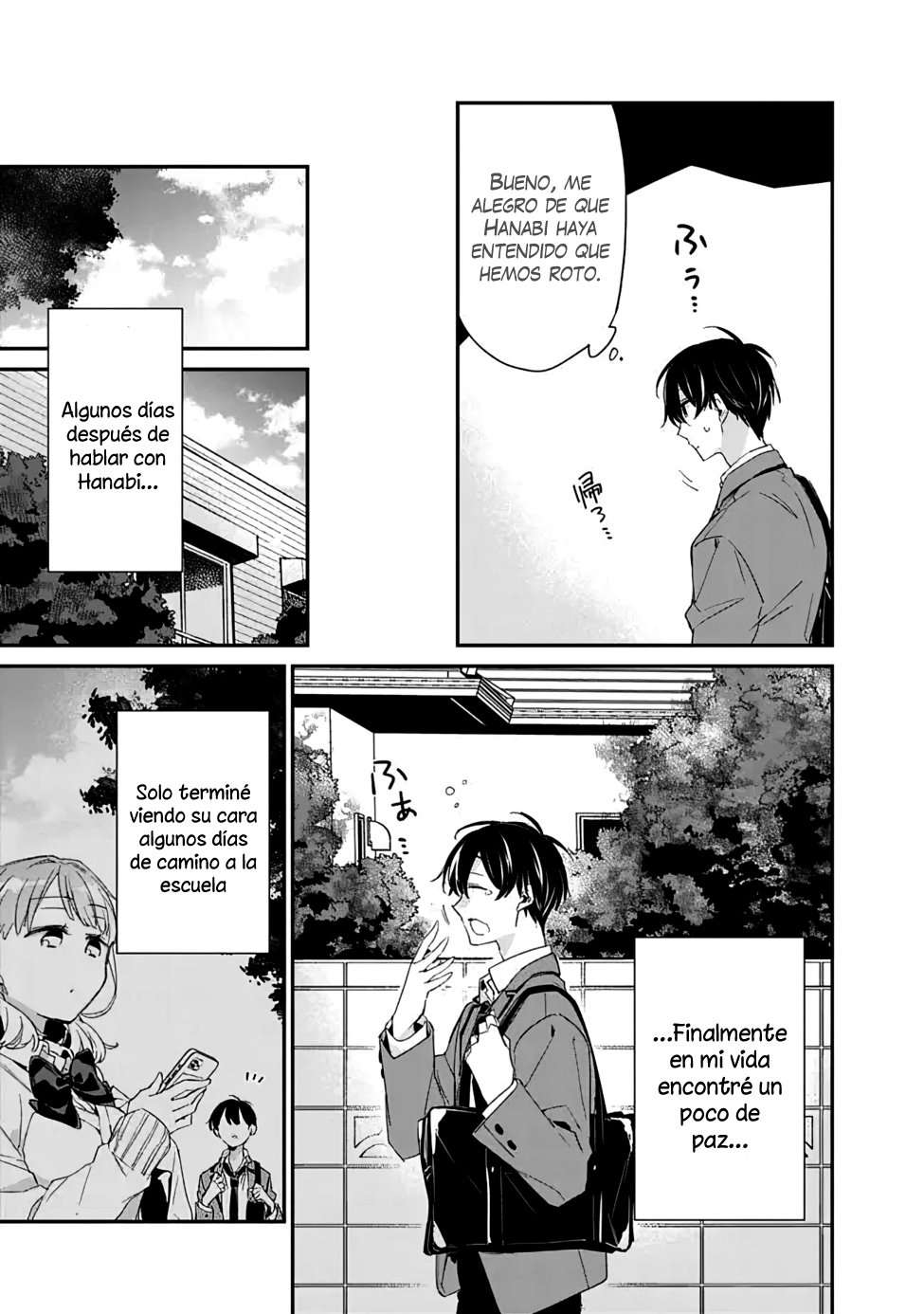 Osananajimi Kanojo no Morahara ga Hidoi n de Zetsuen Sengen Shite Yatta: Jibun Rashiku Ikiru Koto ni Shitara, Naze ka Tonari no Seki no Kakure Bishoujo kara Kokuhaku Sareta Capitulo 3 página 13
