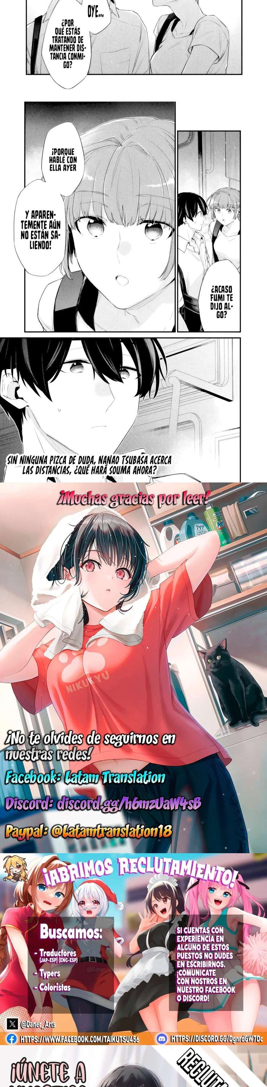 Osananajimi Kanojo no Morahara ga Hidoi n de Zetsuen Sengen Shite Yatta: Jibun Rashiku Ikiru Koto ni Shitara, Naze ka Tonari no Seki no Kakure Bishoujo kara Kokuhaku Sareta Capitulo 38 página 6