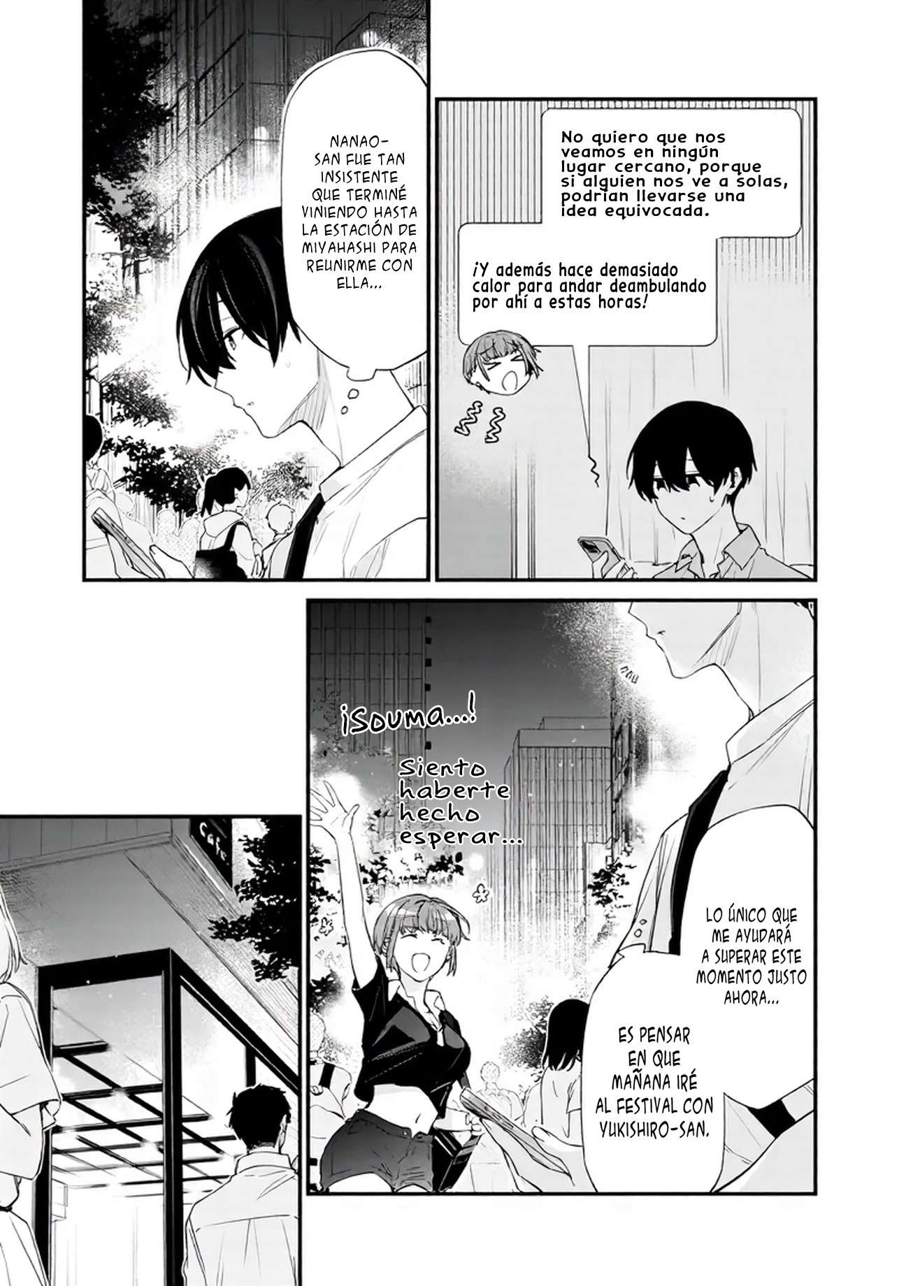 Osananajimi Kanojo no Morahara ga Hidoi n de Zetsuen Sengen Shite Yatta: Jibun Rashiku Ikiru Koto ni Shitara, Naze ka Tonari no Seki no Kakure Bishoujo kara Kokuhaku Sareta Capitulo 48.2 página 8