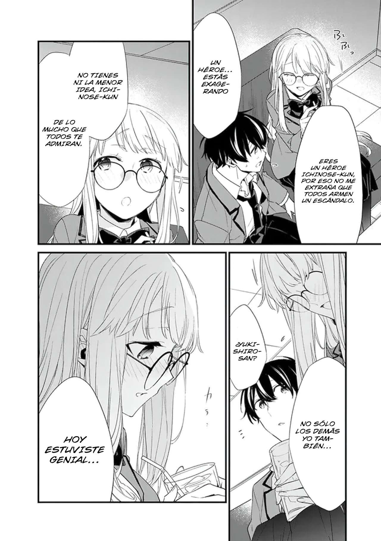 Osananajimi Kanojo no Morahara ga Hidoi n de Zetsuen Sengen Shite Yatta: Jibun Rashiku Ikiru Koto ni Shitara, Naze ka Tonari no Seki no Kakure Bishoujo kara Kokuhaku Sareta Capitulo 9 página 15