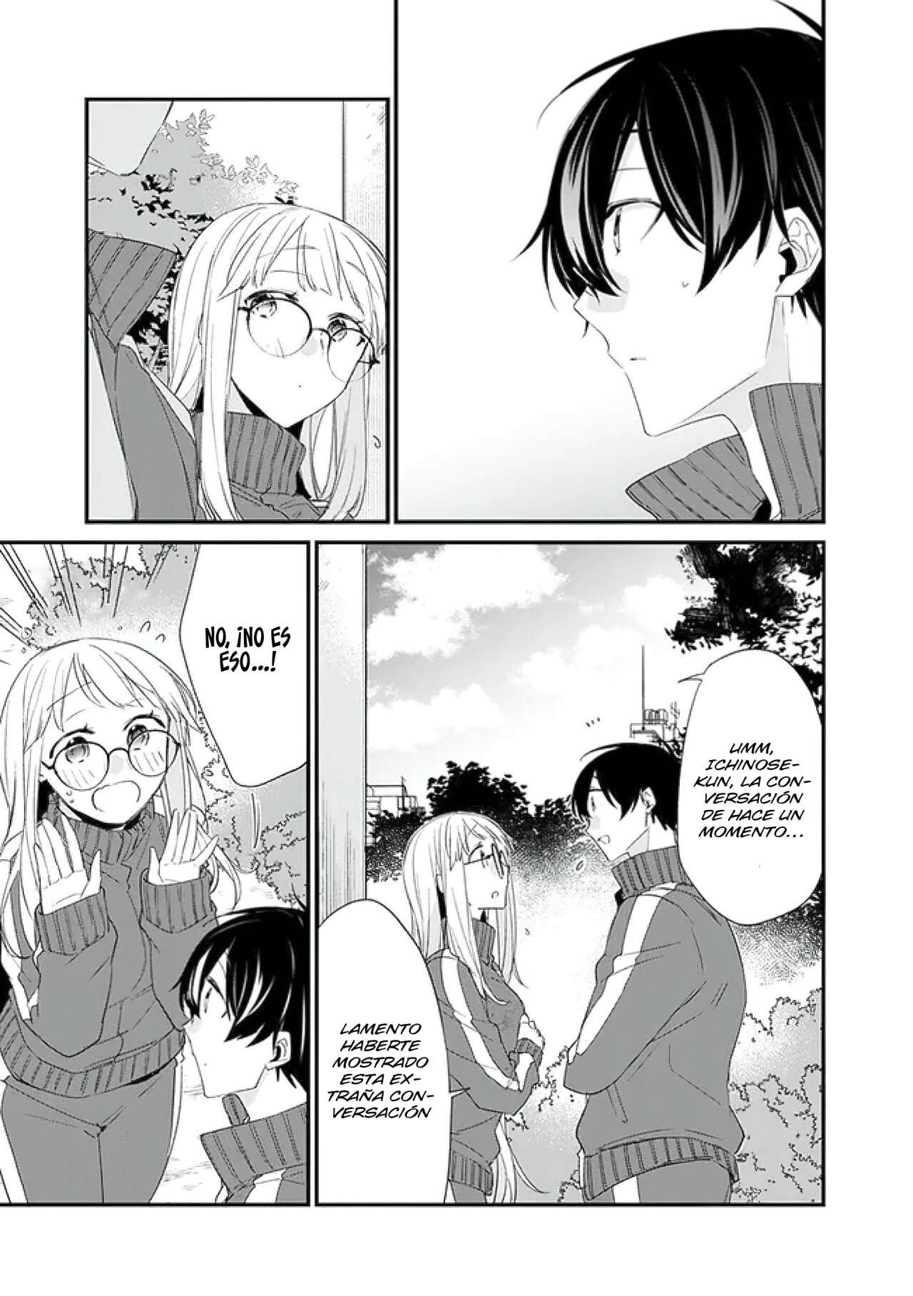 Osananajimi Kanojo no Morahara ga Hidoi n de Zetsuen Sengen Shite Yatta: Jibun Rashiku Ikiru Koto ni Shitara, Naze ka Tonari no Seki no Kakure Bishoujo kara Kokuhaku Sareta Capitulo 9 página 6