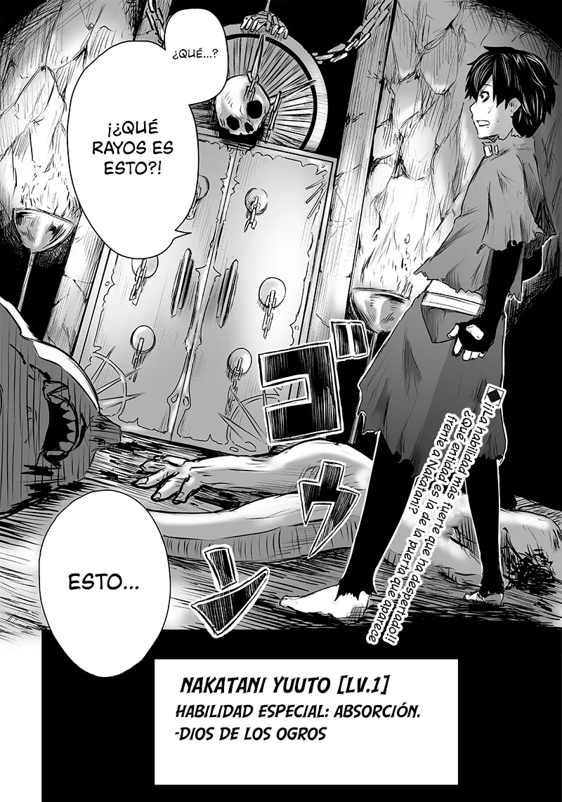 Soy el único con una desafortunada habilidad en otro mundo que Invoca a la Rebelión ~ Hasta que la habilidad más débil [Absorción] se lo trague todo ~ Capitulo 01 página 54