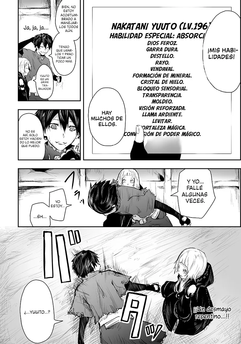 Soy el único con una desafortunada habilidad en otro mundo que Invoca a la Rebelión ~ Hasta que la habilidad más débil [Absorción] se lo trague todo ~ Capitulo 03 página 19