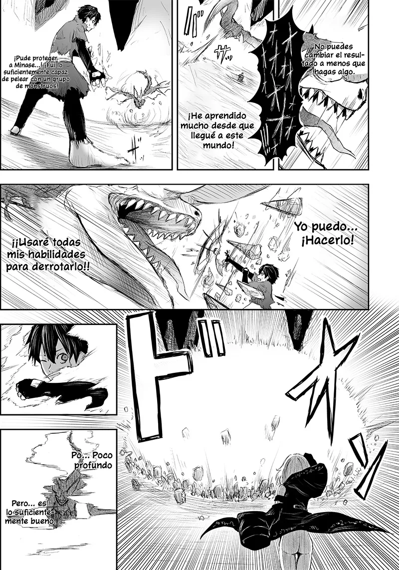 Soy el único con una desafortunada habilidad en otro mundo que Invoca a la Rebelión ~ Hasta que la habilidad más débil [Absorción] se lo trague todo ~ Capitulo 04 página 17